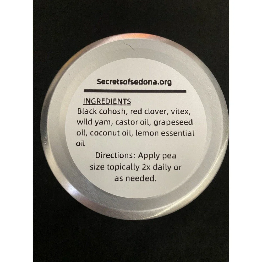 Organic Black Cohosh Cream 4 Oz
